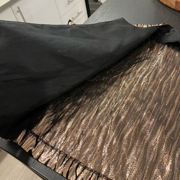 VINTAGE Metallic Gold Copper Silver Cropped Jacket Size Small - Picture 10 of 10